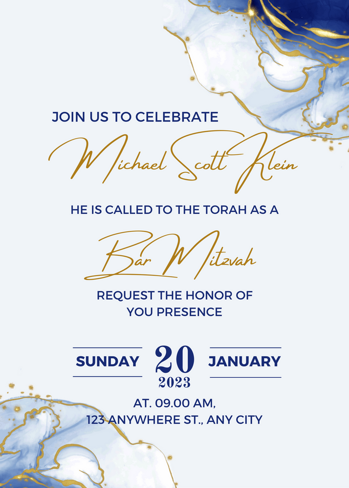 Marble Invitation